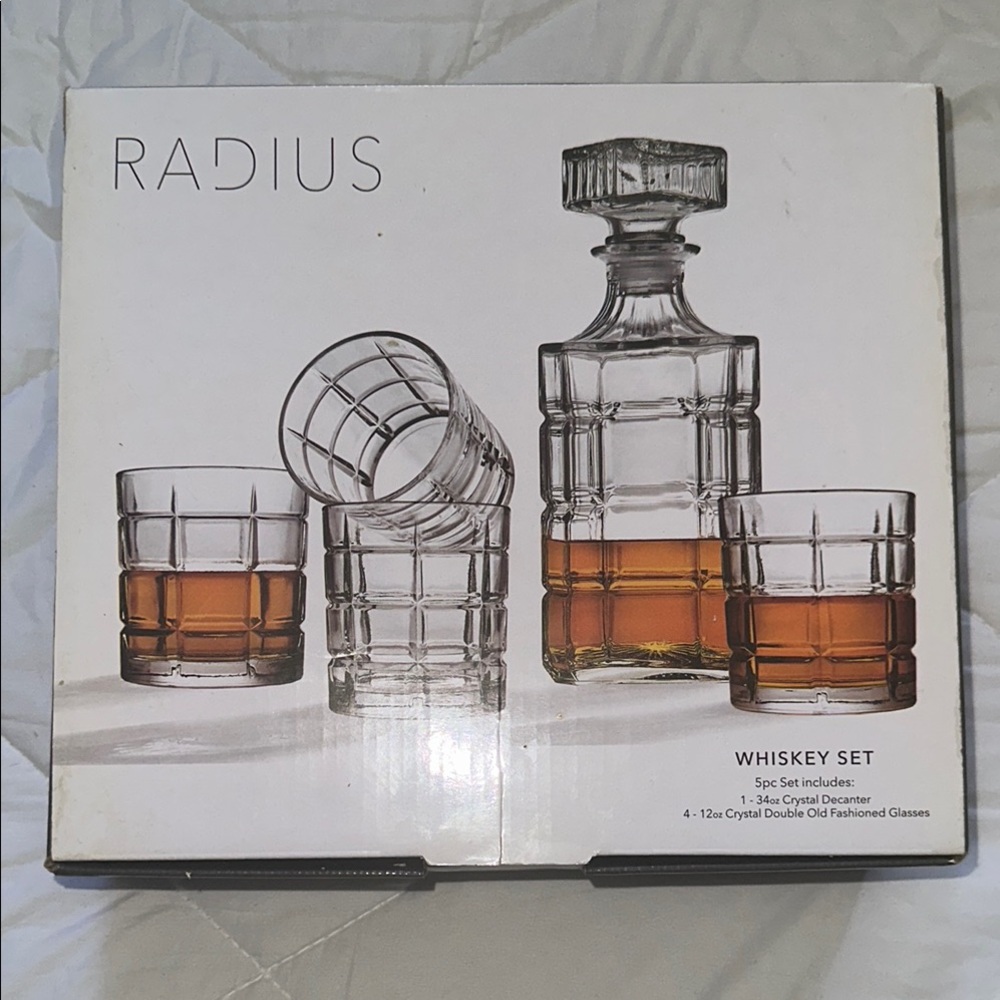 Crystal Whiskey Set - Clear